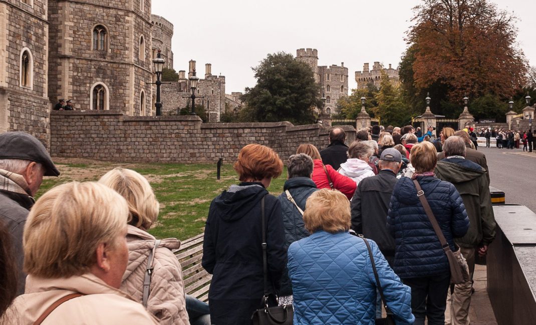 rij aan Windsor castle